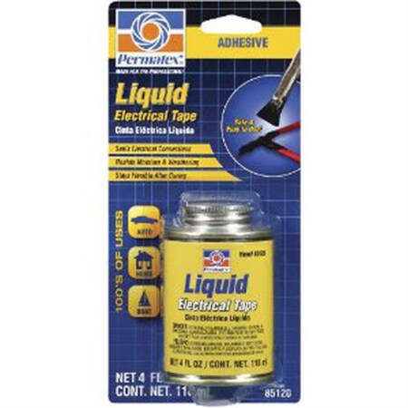 Permatex Flexible Chemical Resistant 4 oz. Liquid Electrical Tape, Prevents Moisture and Corrosion 85120